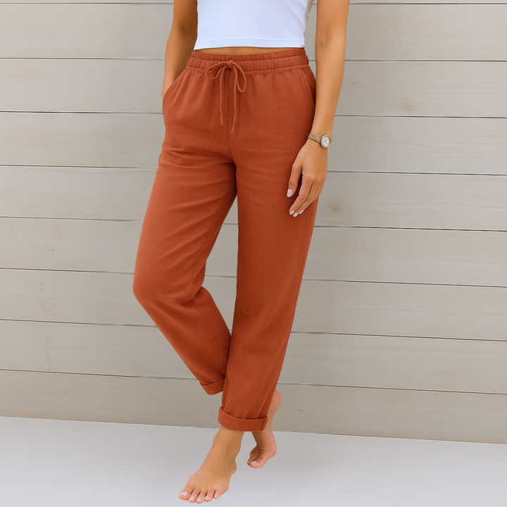 Alyse™ - Premium Linen Stretch Trousers