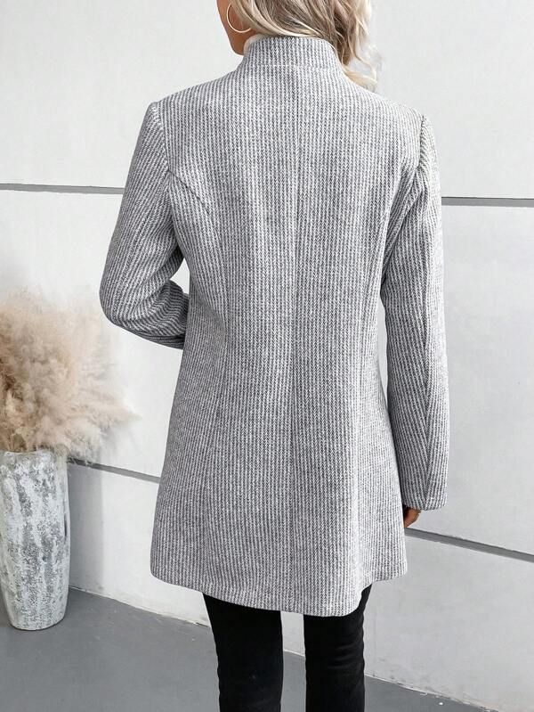 Tanja™ – Elegant Collarless Long Sleeve Wrap