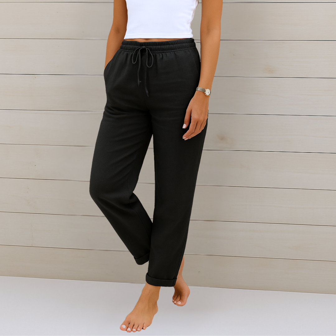 Alyse™ - Premium Linen Stretch Trousers