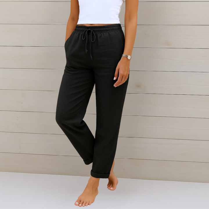 Alyse™ - Premium Linen Stretch Trousers
