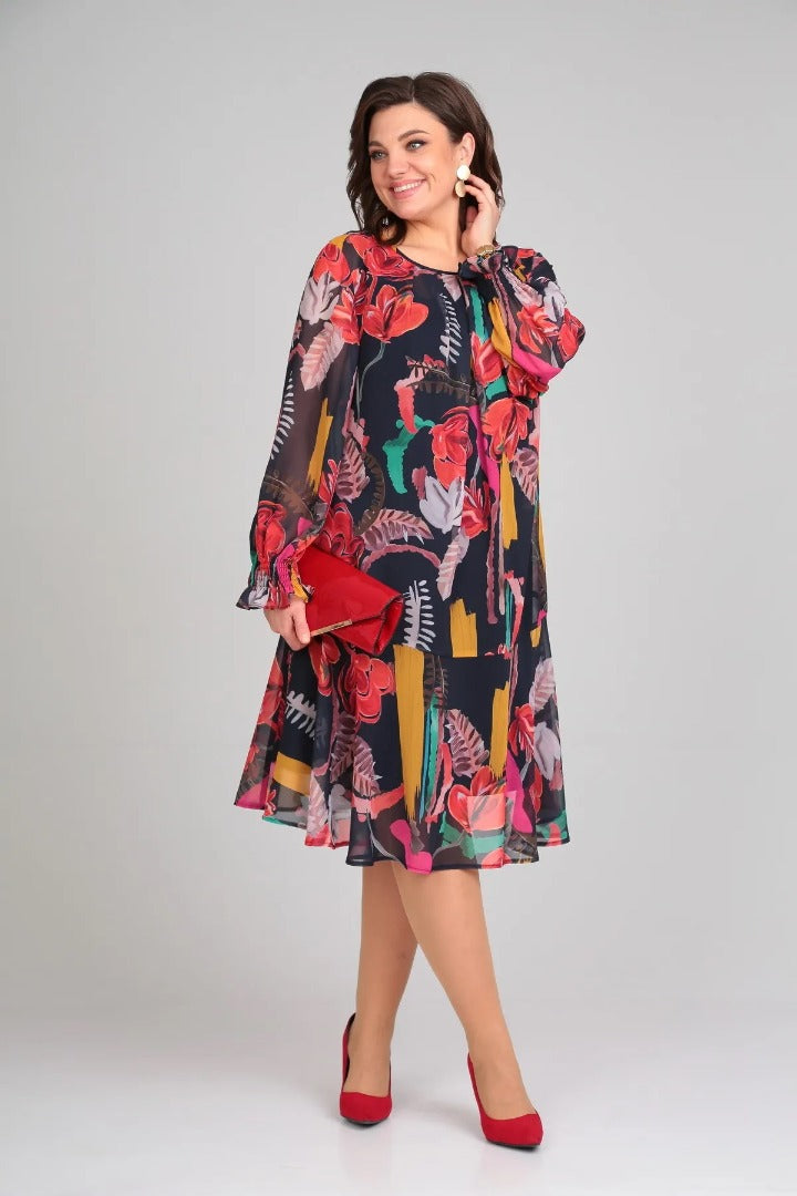 Andrea™ - Stylish Floral Dress