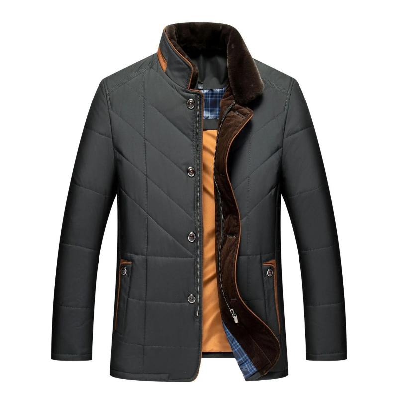 Michele - Winter Jacket with Stand-up Collar for Men