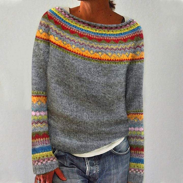 Retro Women's Knitted Sweater