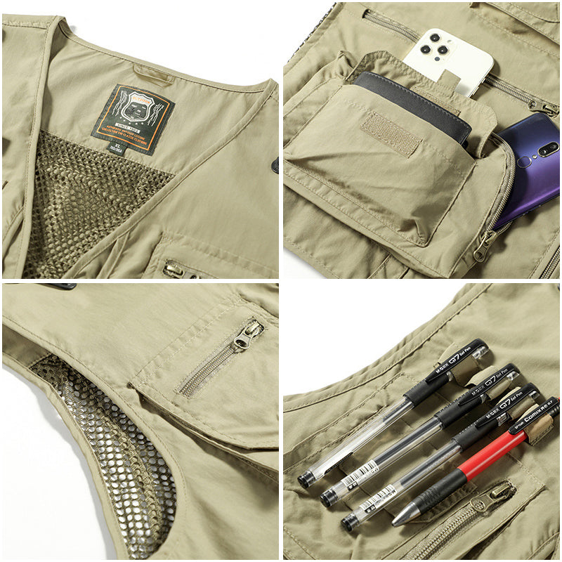 Lorenzo - Multi Pocket Summer Gilet