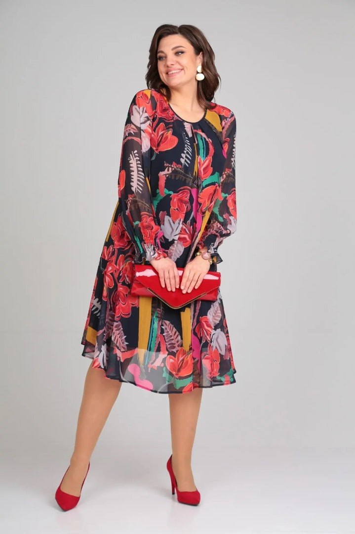 Andrea™ - Stylish Floral Dress