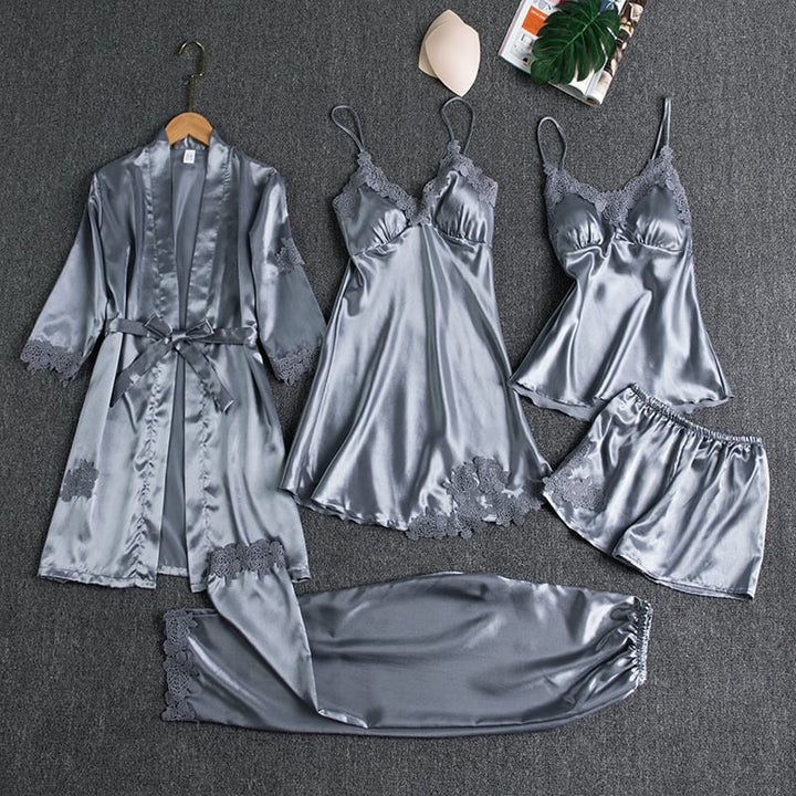 Luna™ - 5-Piece Satin Pyjama Set