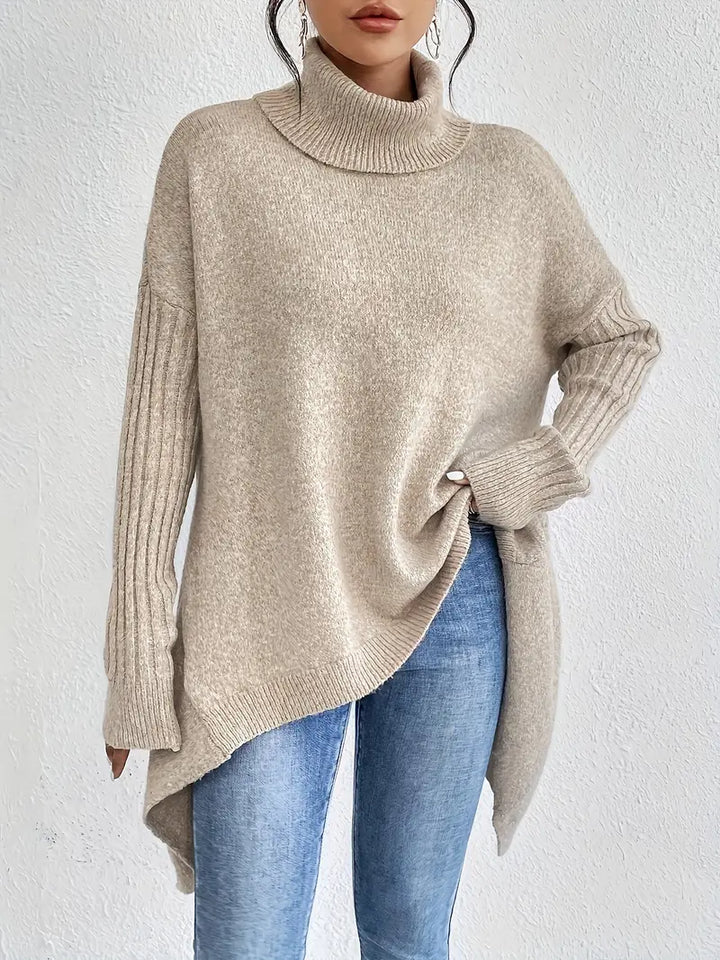 Bridgette™ - Comfortable Long Roll Neck Sweater