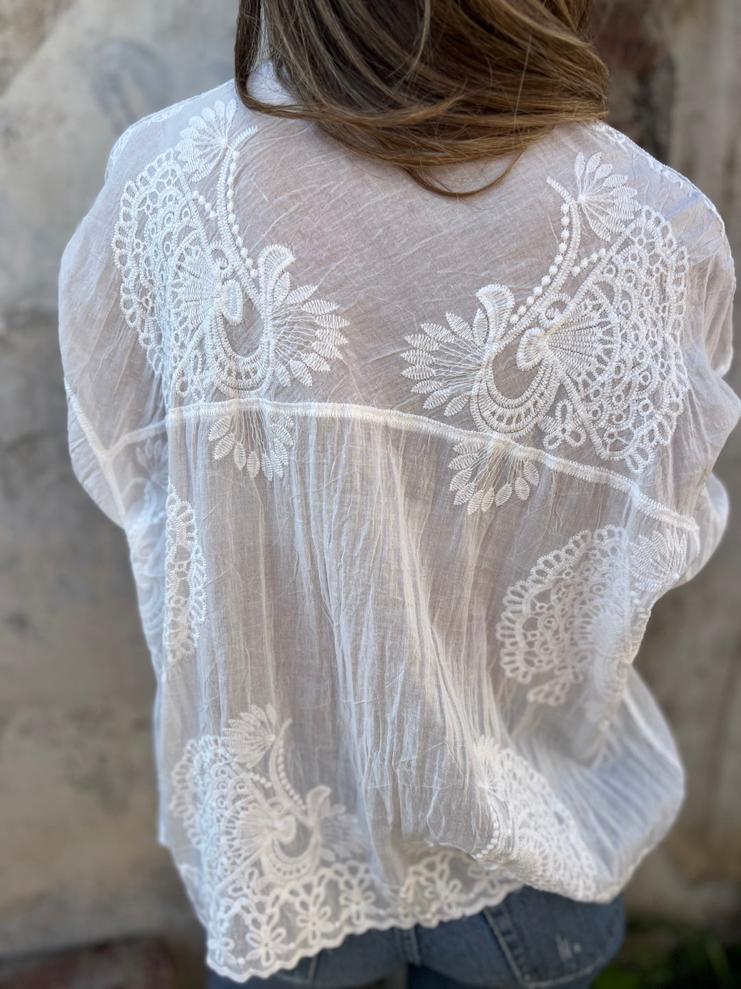 Laura™ - Embroidered Long-Sleeved Cardigan