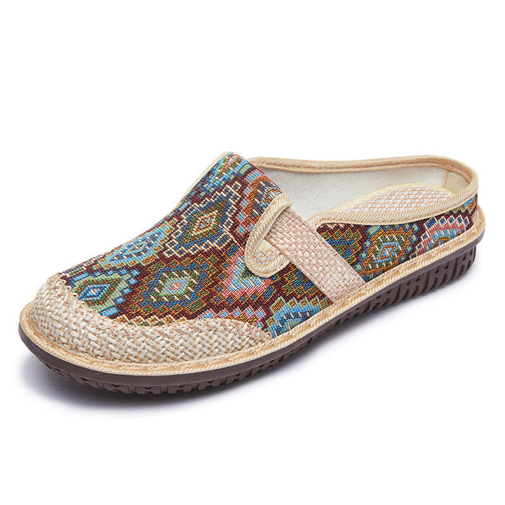 Rosie™ - Orthopaedic Sandals made from Embroidered Linen