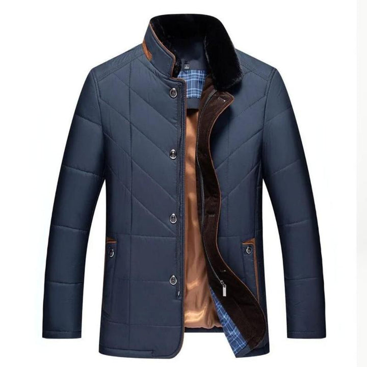 Michele - Winter Jacket with Stand-up Collar for Men