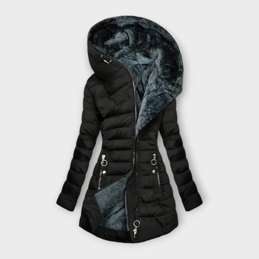 Leonie - Cosy Coat with Fur Lining
