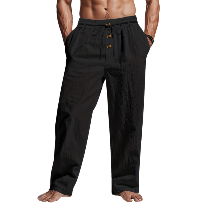 Larry - Linen Trousers with Drawstring