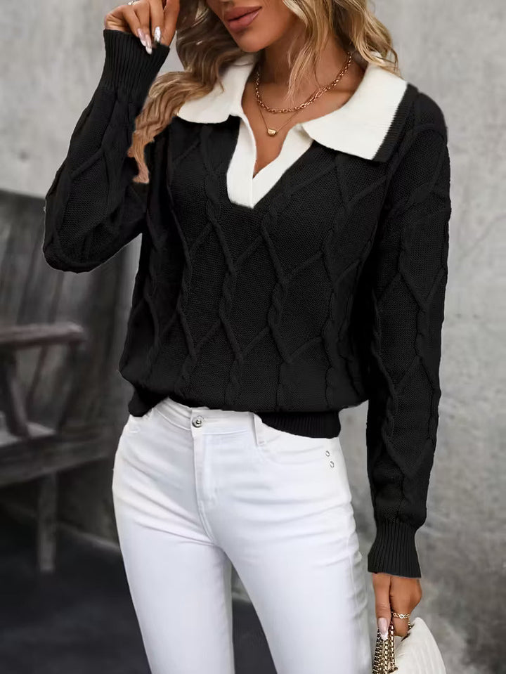Isolde™ - Elegant Collar Sweater