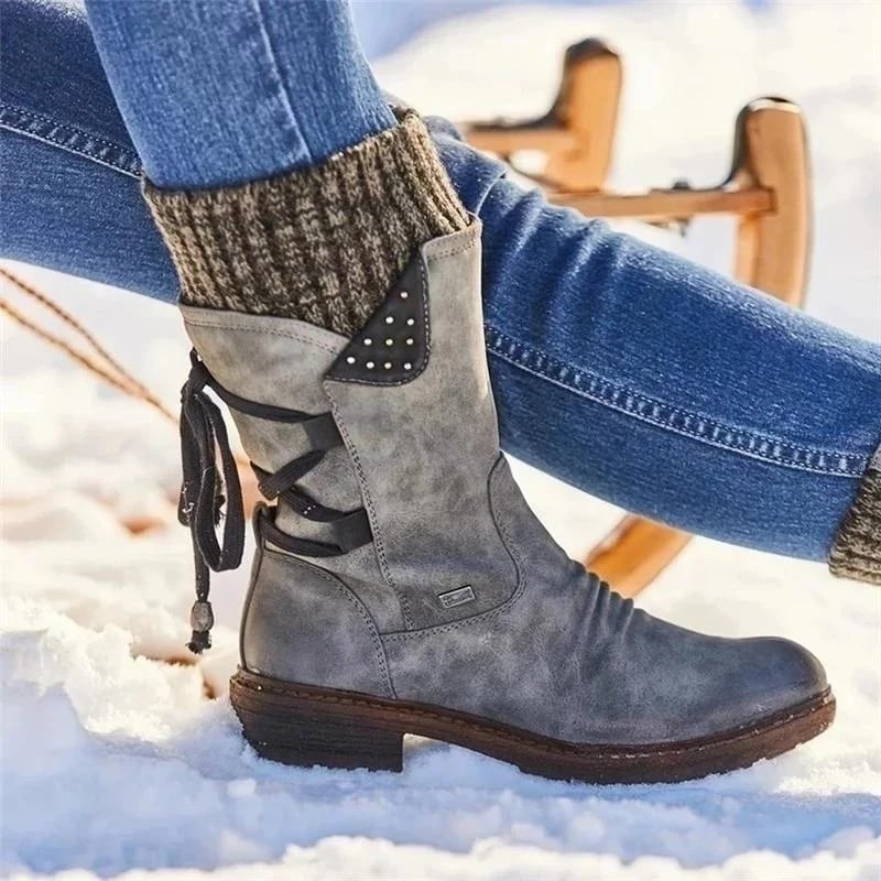 Valeria - Waterproof Boots with Zip at the Calf