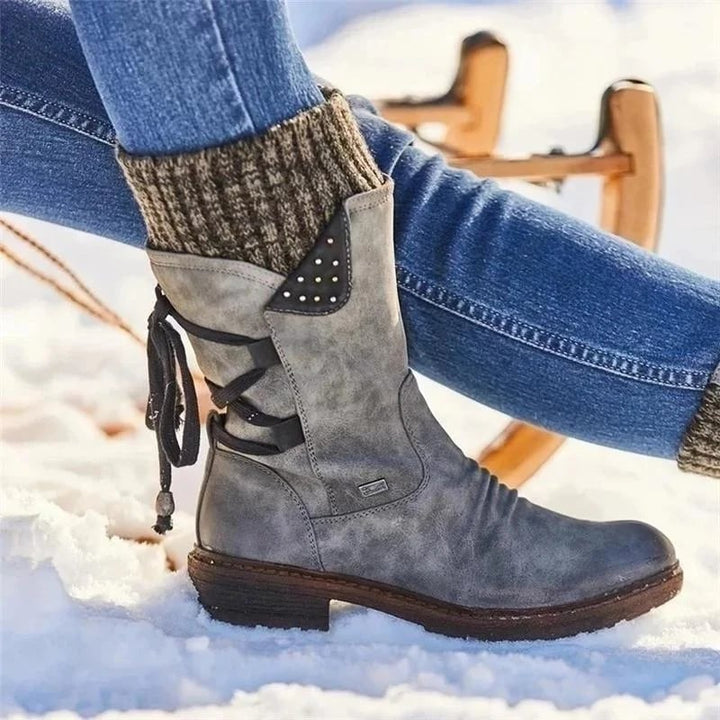Valeria - Waterproof Boots with Zip at the Calf