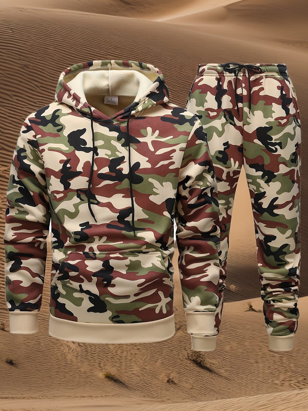 Harvey™ - Men's Camo Hooded Sweatshirt and Pants Set