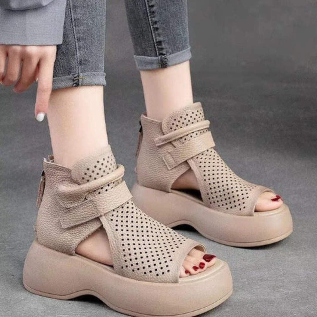 Federica™ - Timeless Leather Orthopaedic Sandals