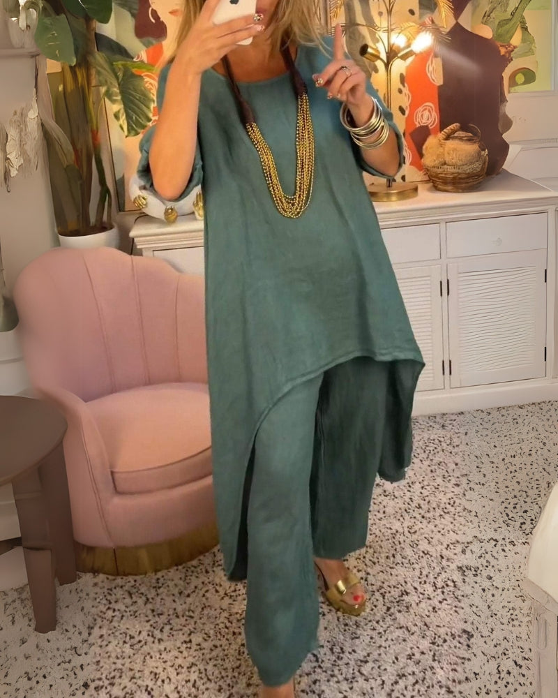 Marila™ - Cotton Two-Piece Set