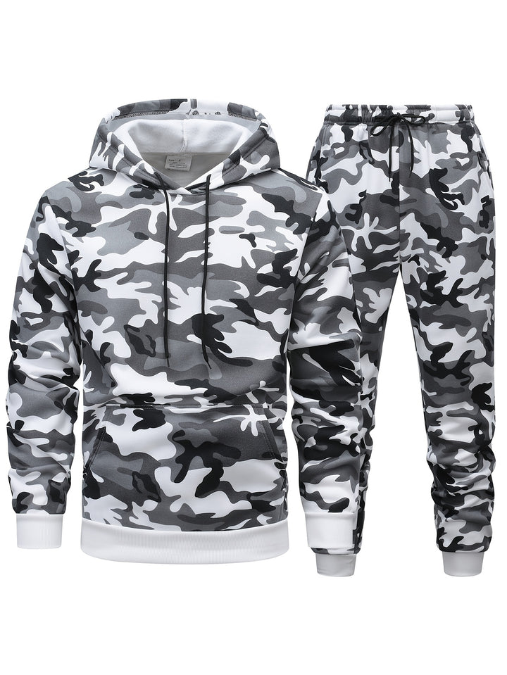 Harvey™ - Men's Camo Hooded Sweatshirt and Pants Set