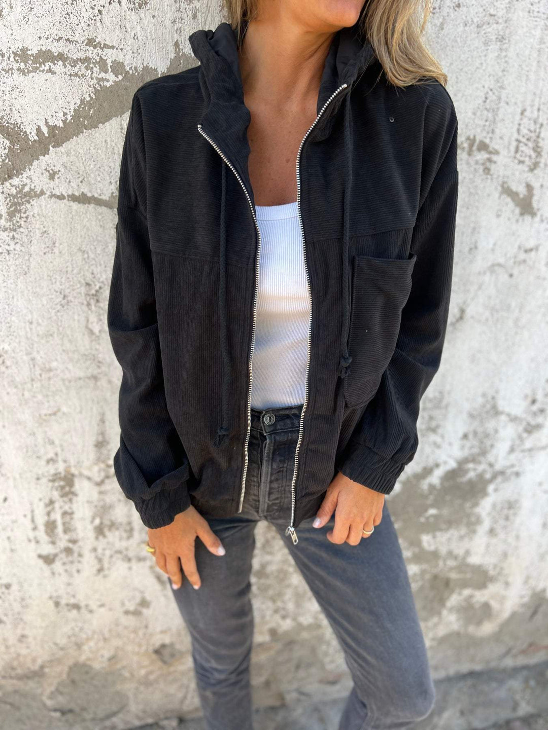 Concetta - Casual Jacket with Hood and Zip