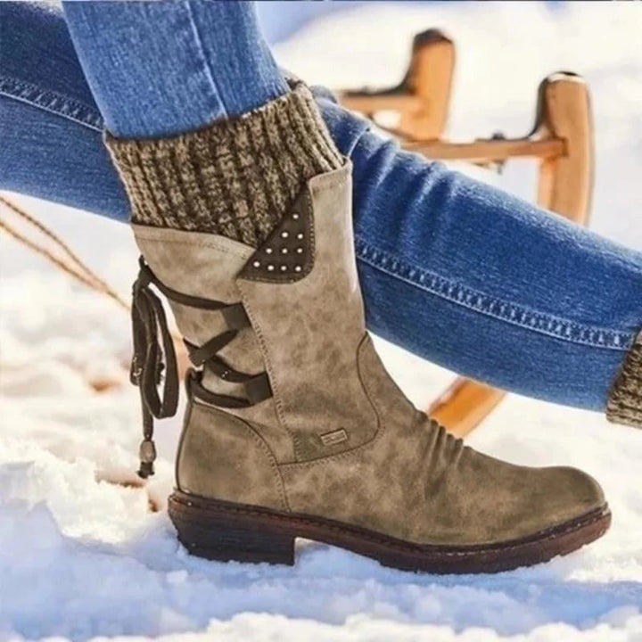 Valeria - Waterproof Boots with Zip at the Calf