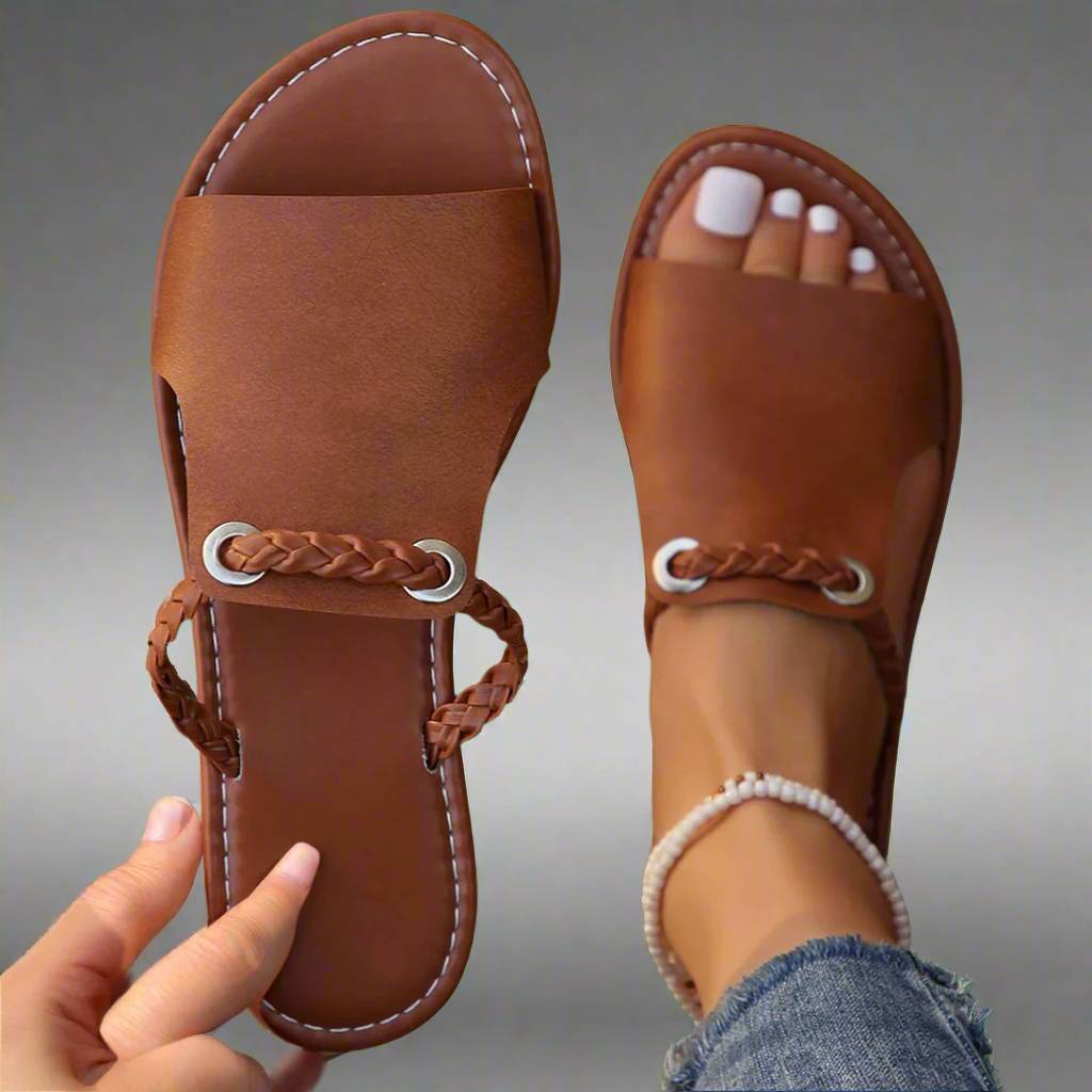 Katelina | Flat Sandals Made from Premium Material