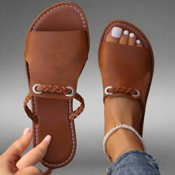 Katelina | Flat Sandals Made from Premium Material