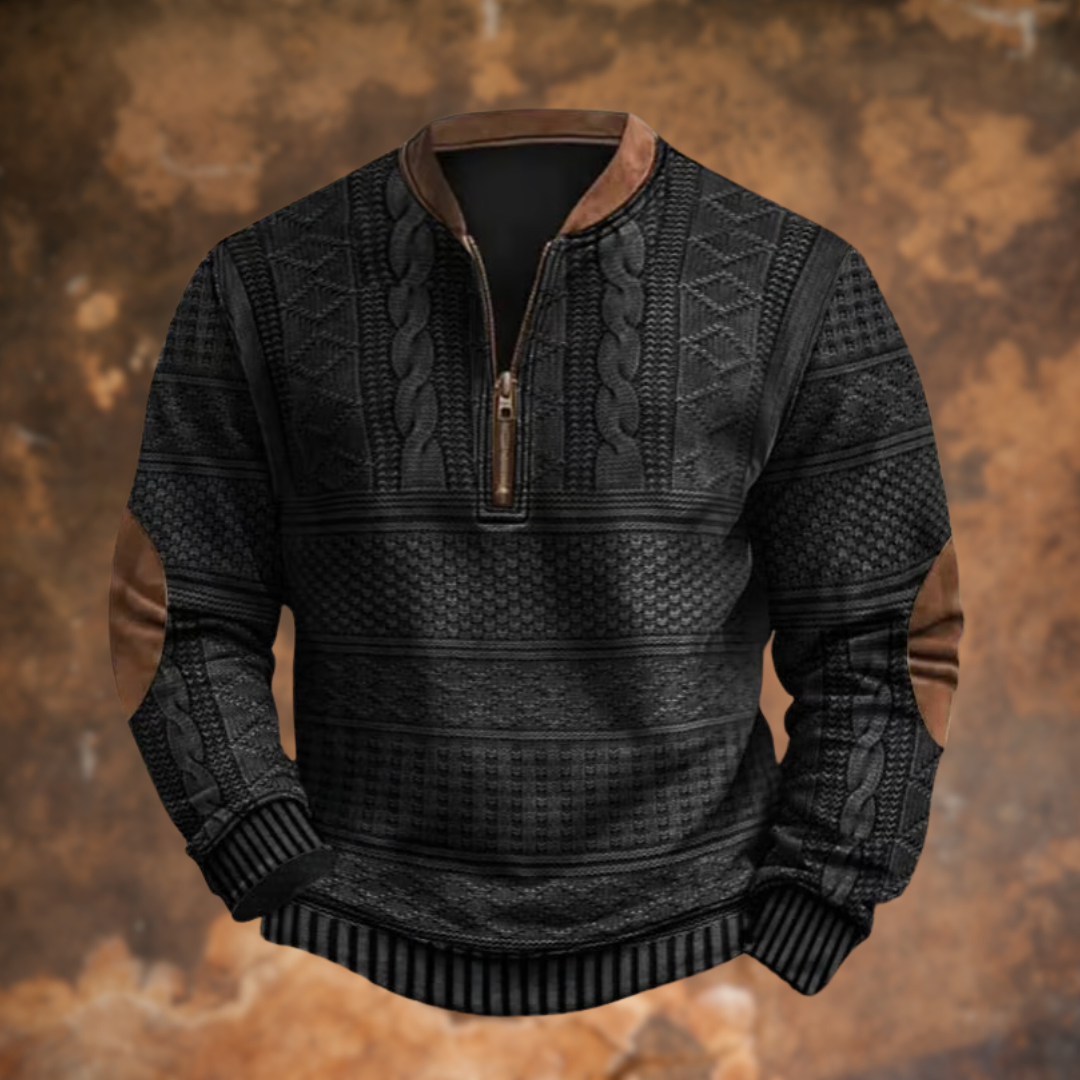 Ford™ - Textured Half-Zip Jumper