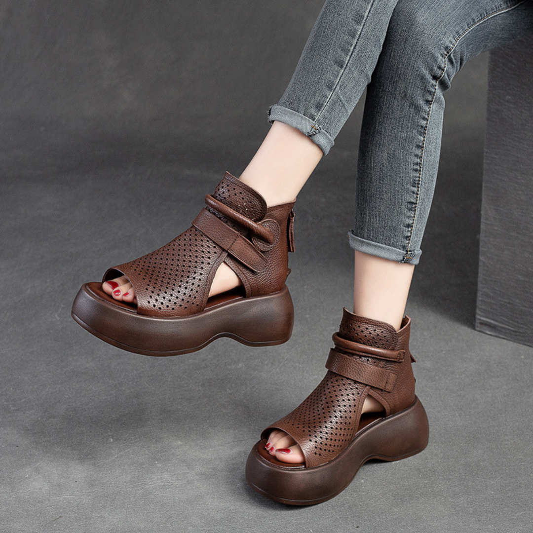 Federica™ - Timeless Leather Orthopaedic Sandals
