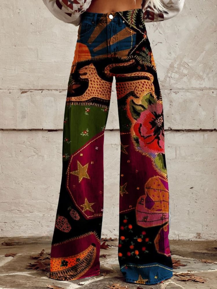 HERMINE VINTAGE WIDE-LEG TROUSERS