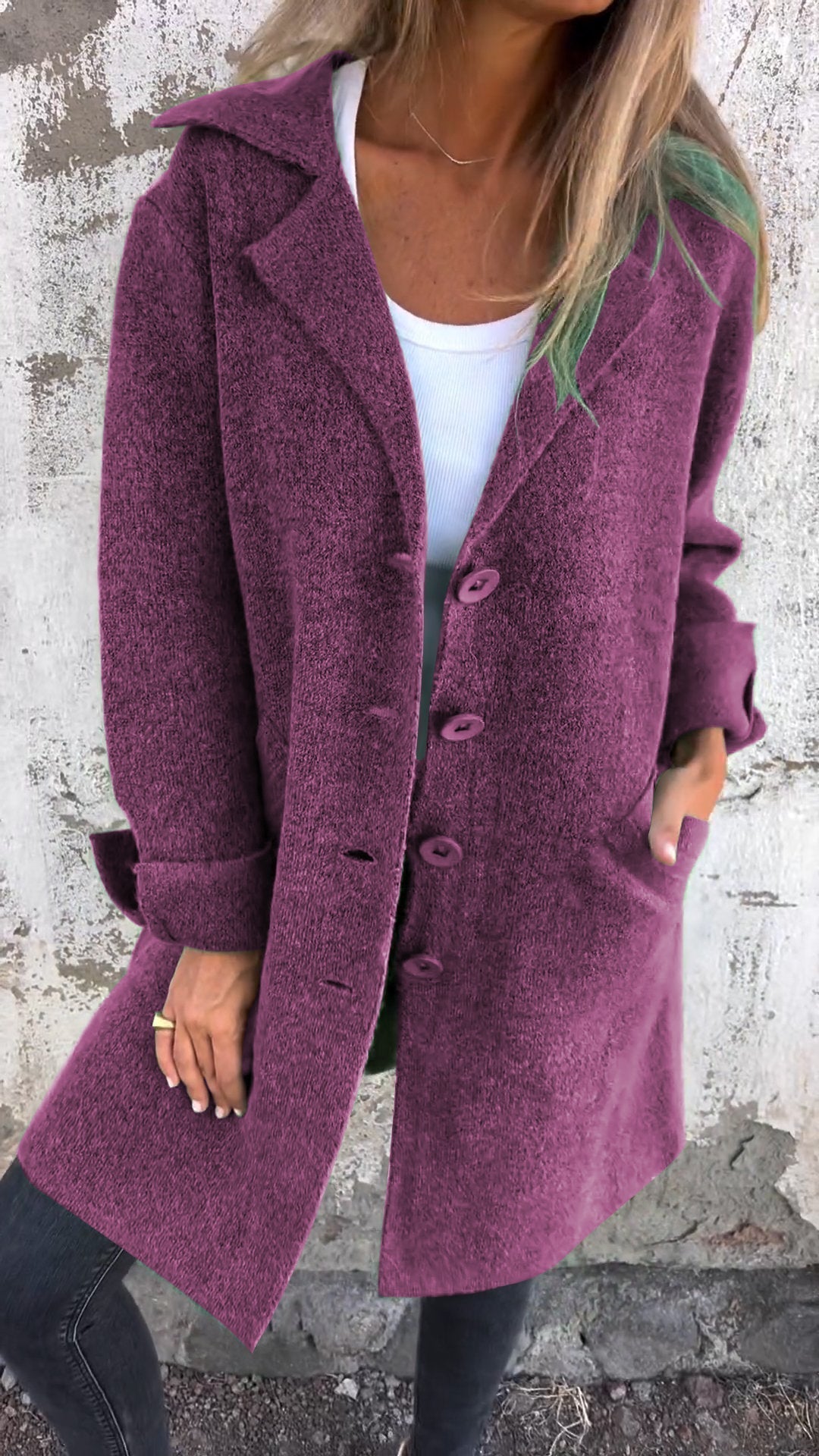 Isabella™ - Casual Long Coat with Lapels