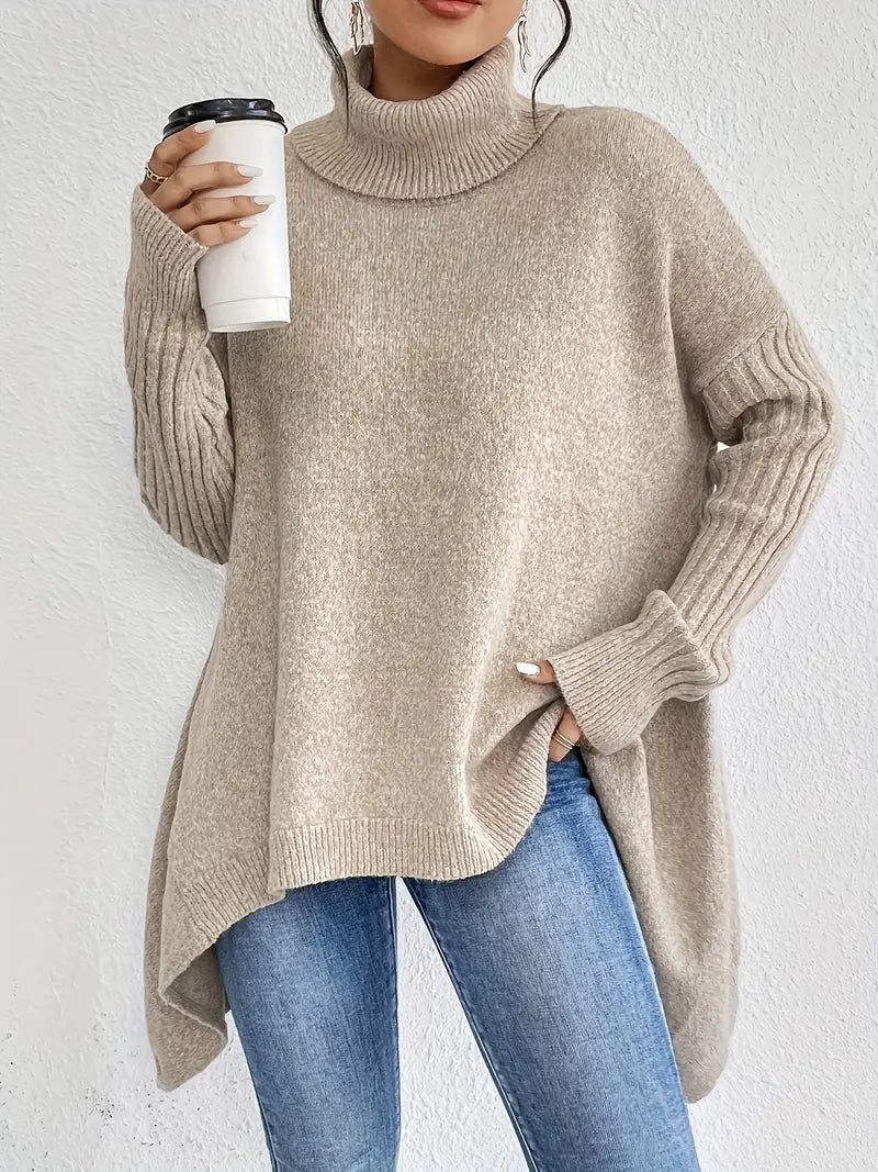 Bridgette™ - Comfortable Long Roll Neck Sweater