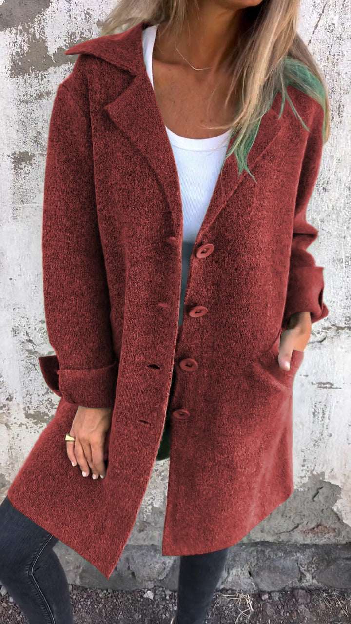 Isabella™ - Casual Long Coat with Lapels