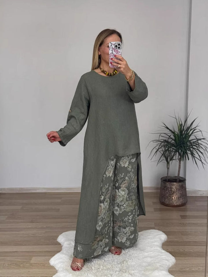 Regina™ – Elegant Casual Cotton and Linen Set