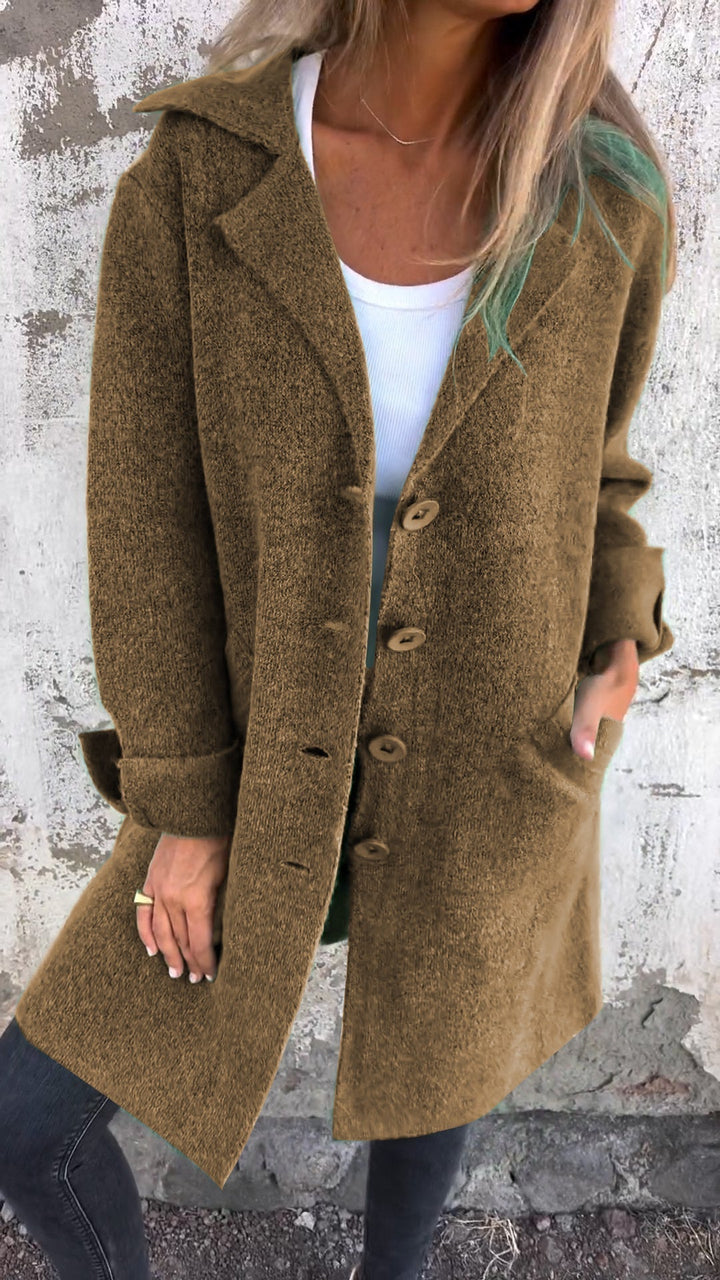 Isabella™ - Casual Long Coat with Lapels