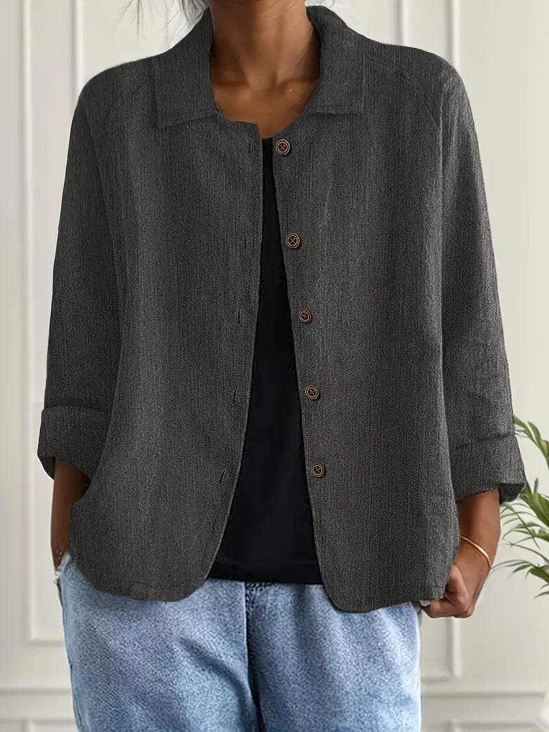 Marilla™ – Classic Lightweight Shirt Cardigan