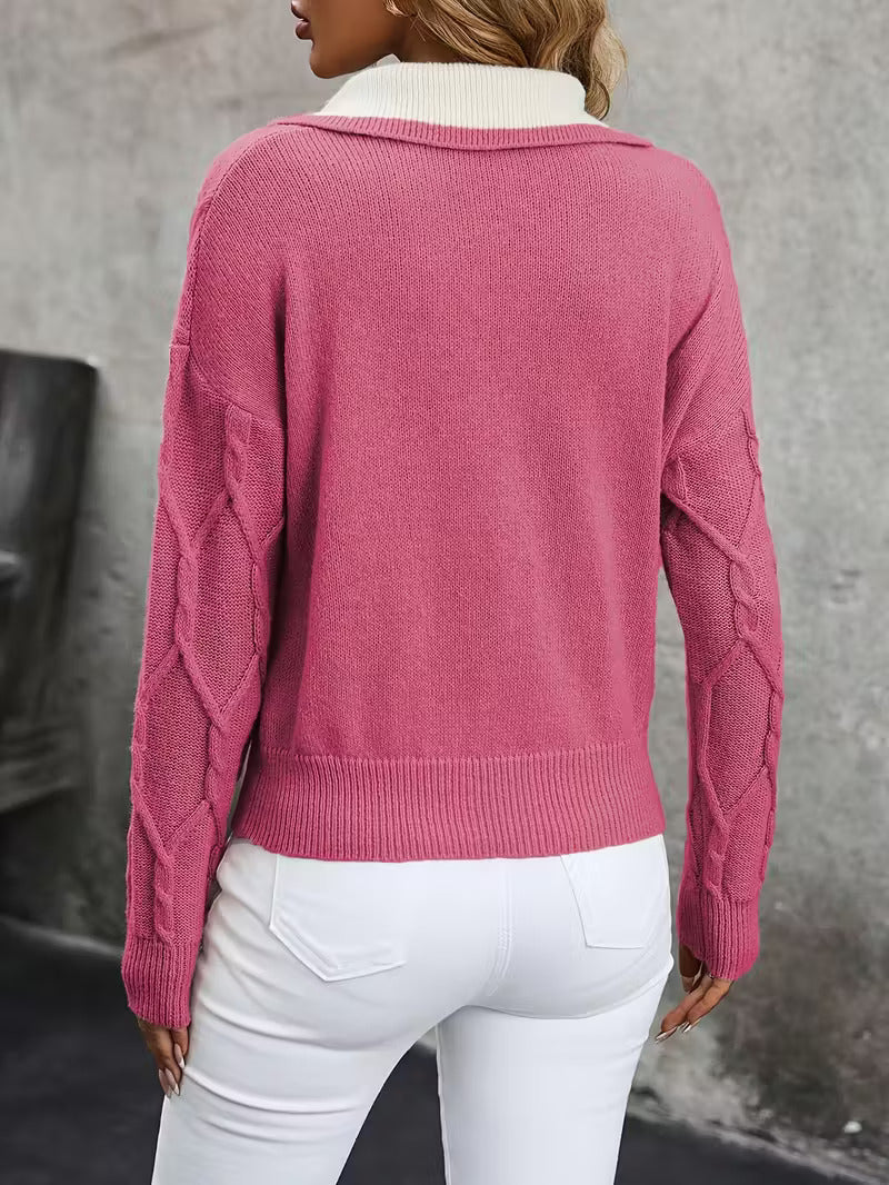 Isolde™ - Elegant Collar Sweater