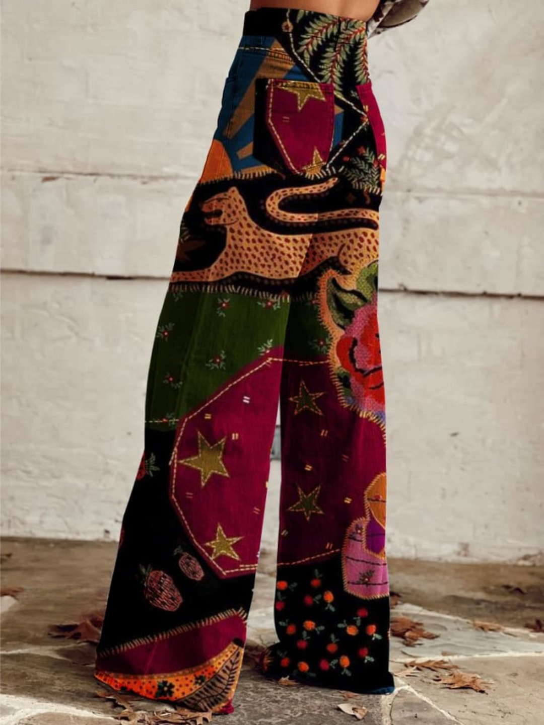 HERMINE VINTAGE WIDE-LEG TROUSERS