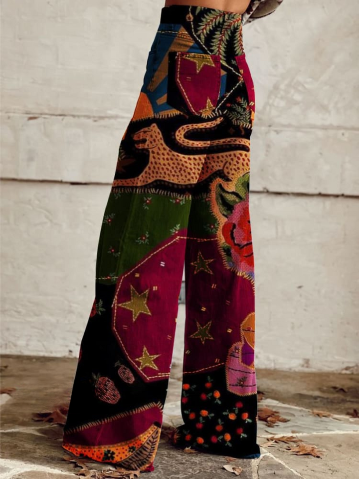 HERMINE VINTAGE WIDE-LEG TROUSERS
