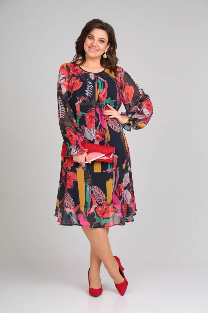 Andrea™ - Stylish Floral Dress