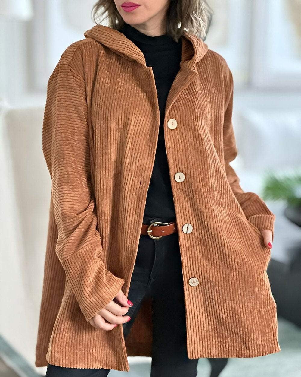 Cordia™ - Comfortable Cord Jacket with Hood