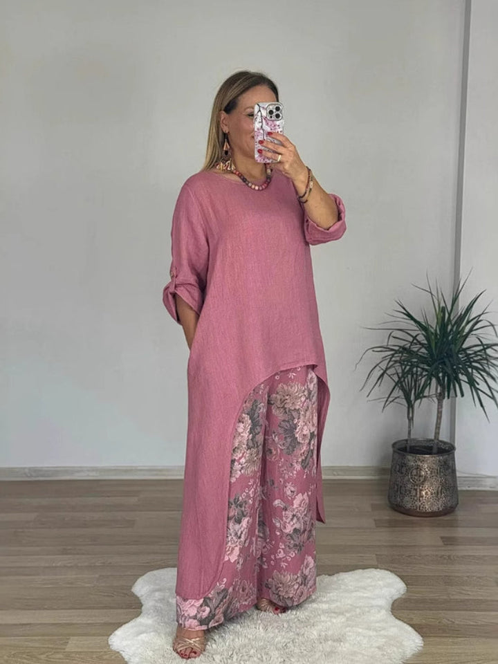 Regina™ – Elegant Casual Cotton and Linen Set