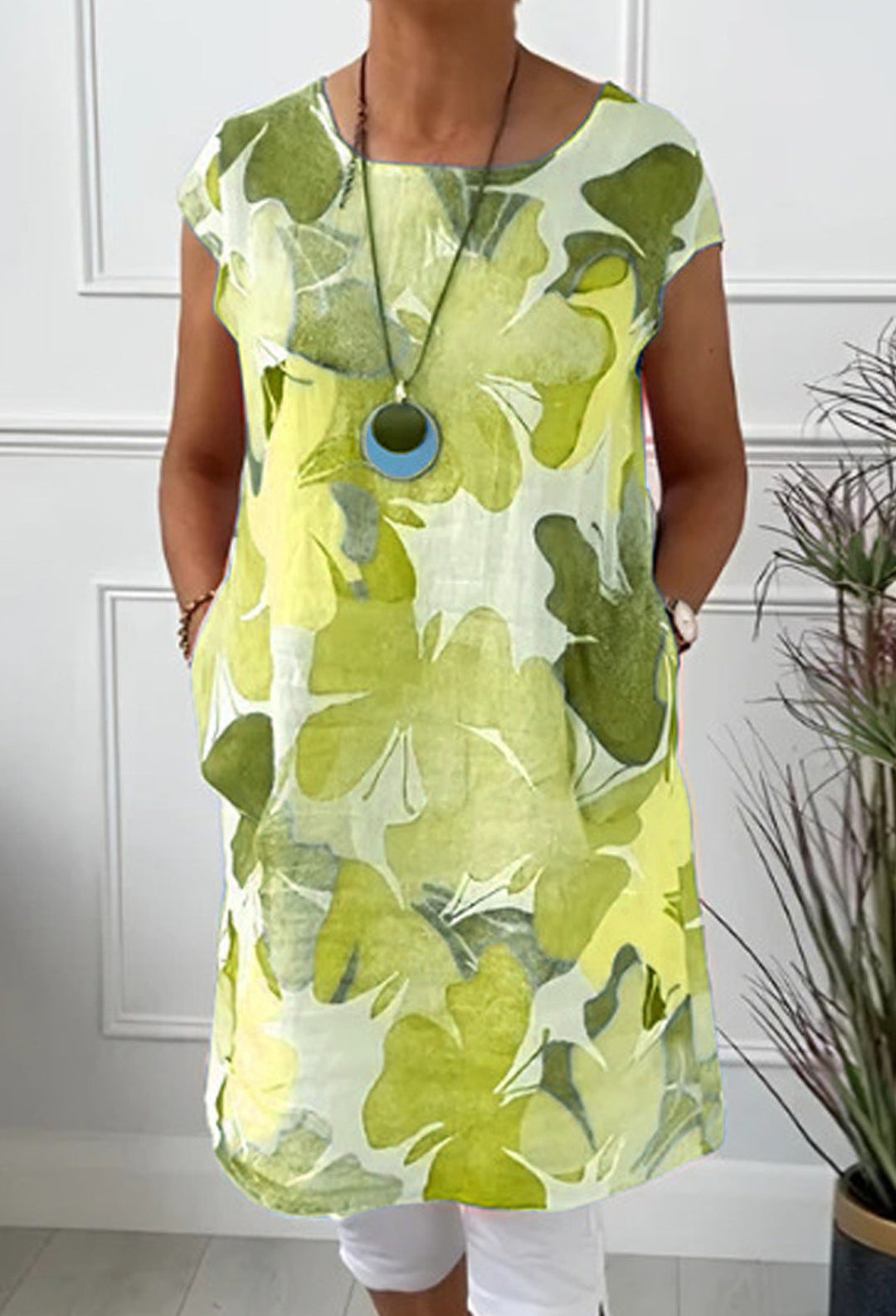 Elsie -  Comfortable dress with butterfly print