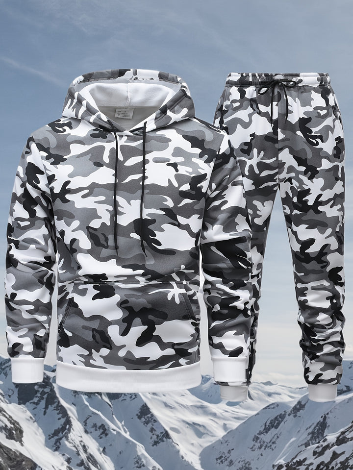 Harvey™ - Men's Camo Hooded Sweatshirt and Pants Set