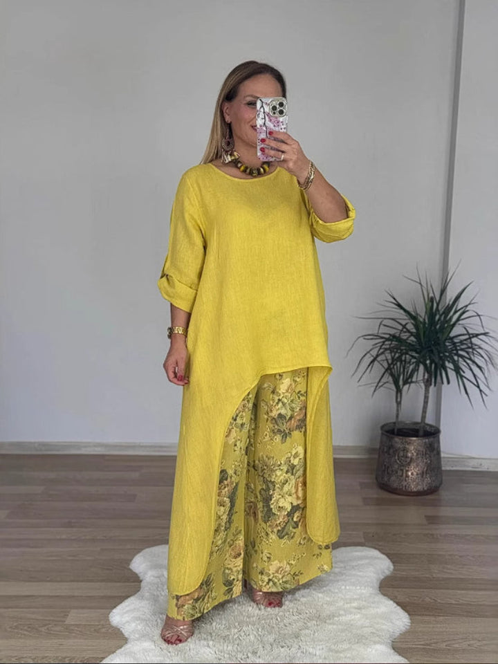 Regina™ – Elegant Casual Cotton and Linen Set