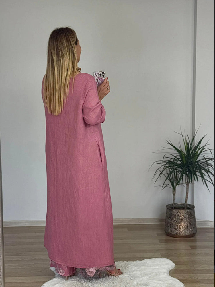 Regina™ – Elegant Casual Cotton and Linen Set