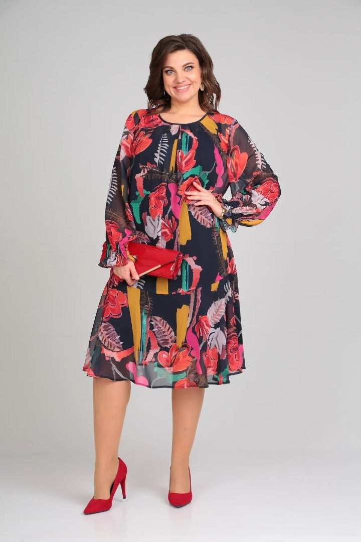 Andrea™ - Stylish Floral Dress