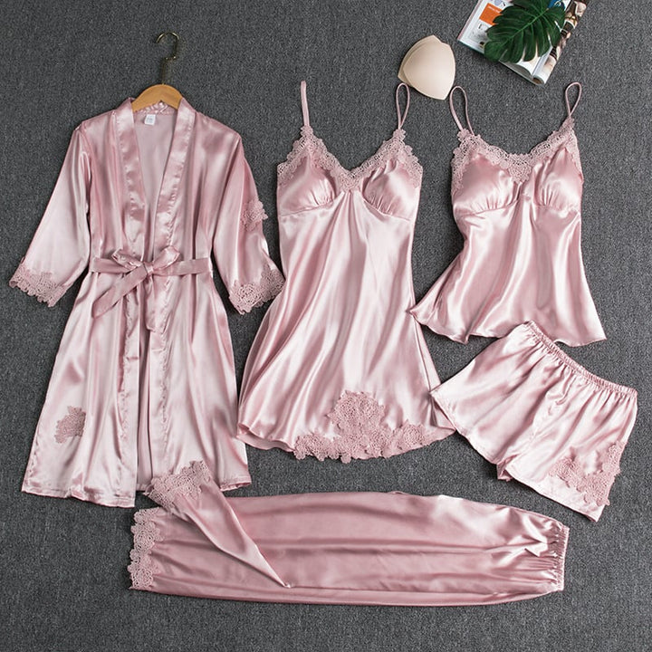 Luna™ - 5-Piece Satin Pyjama Set