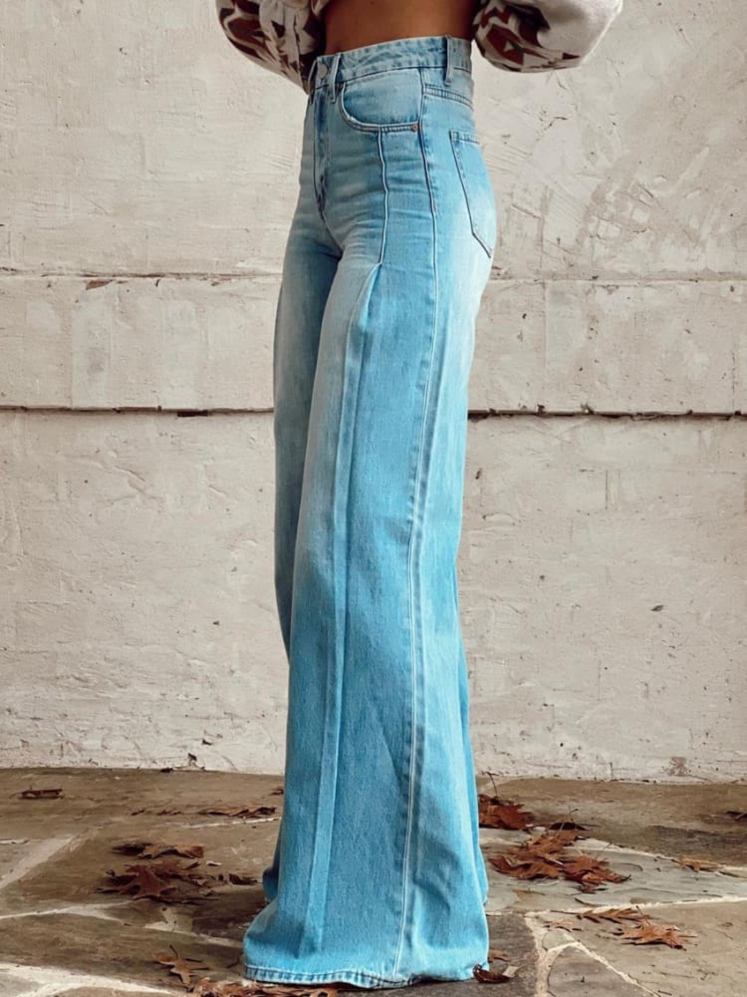 EDITH CASUAL WIDE-LEG TROUSERS
