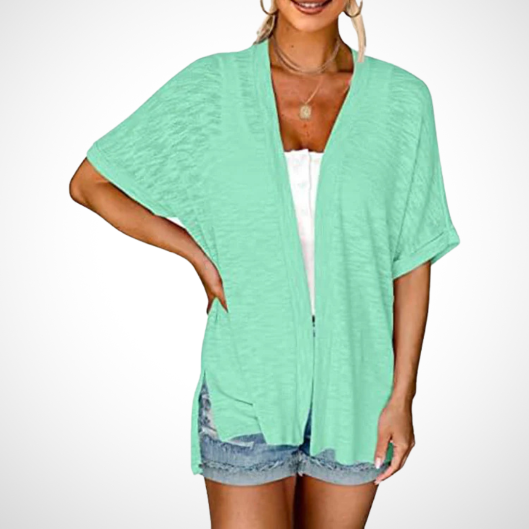 Appolline™ - Stylish Flowing Short Sleeve Cardigan